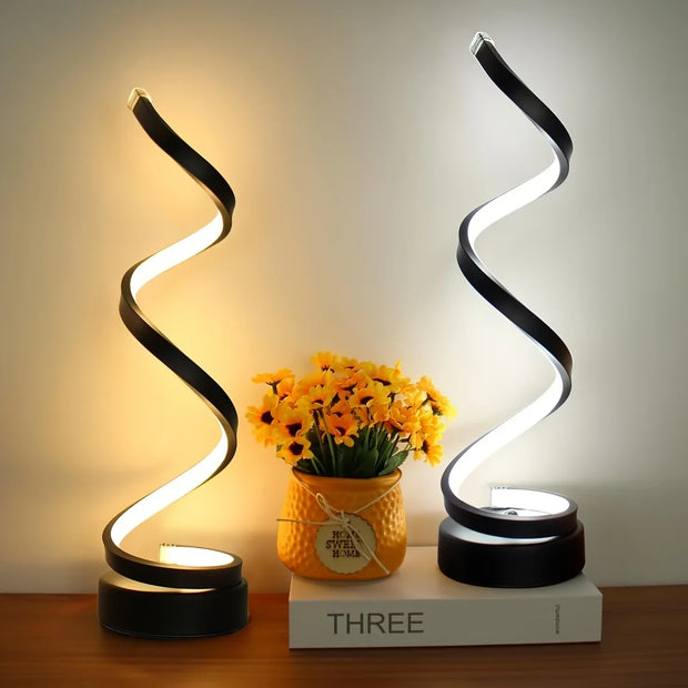 Spiral LED Dimmable Night Lamp