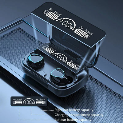 TWS Bluetooth Headphones with LED