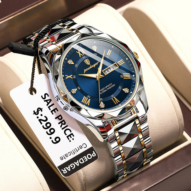 Men’s Waterproof Luminous Quartz Watch