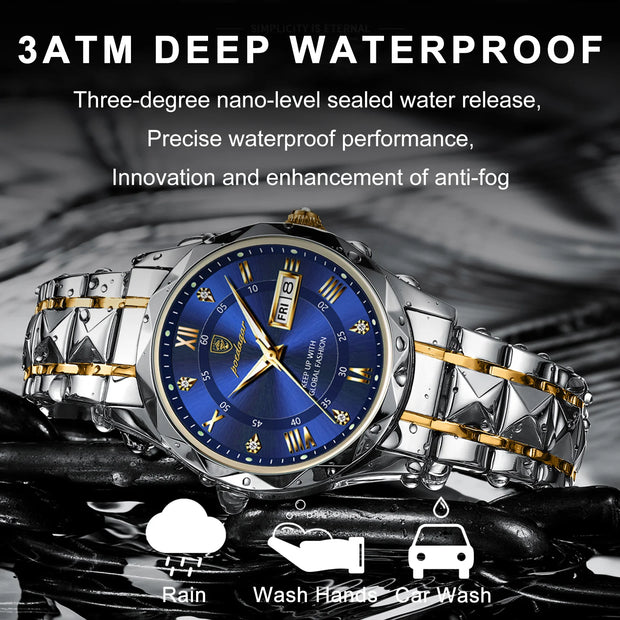 Men’s Waterproof Luminous Quartz Watch